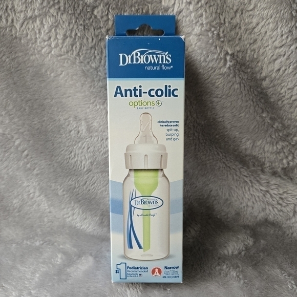 Dr. Brown's Natural Flow Anti-Colic Options+ 4 Oz Baby Bottle - Picture 1 of 4